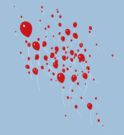 Threadless t-shirt: 99 Luftballons Tee Threadless t-shirt: 99 Luftballons Tee
